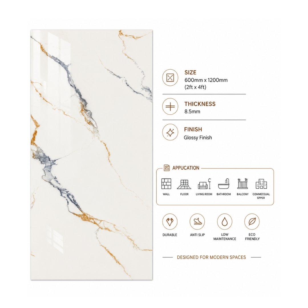 CA Breza Satvario Marble Bathroom Tiles - My Home Studio